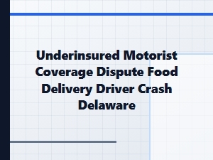 Underinsured Dispute After Delaware Delivery Driver Crash